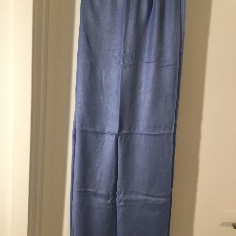 100% Viscose Blue Scarf Made in India $50